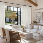 Custom Linen Semi Sheer Curtains