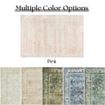 Pink Nursery Rug for Baby Girl 5 x 7 - Image 7