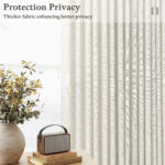 Pinch Pleated Linen Curtains 90" – 2 Panels (W100 x L90) - Image 2